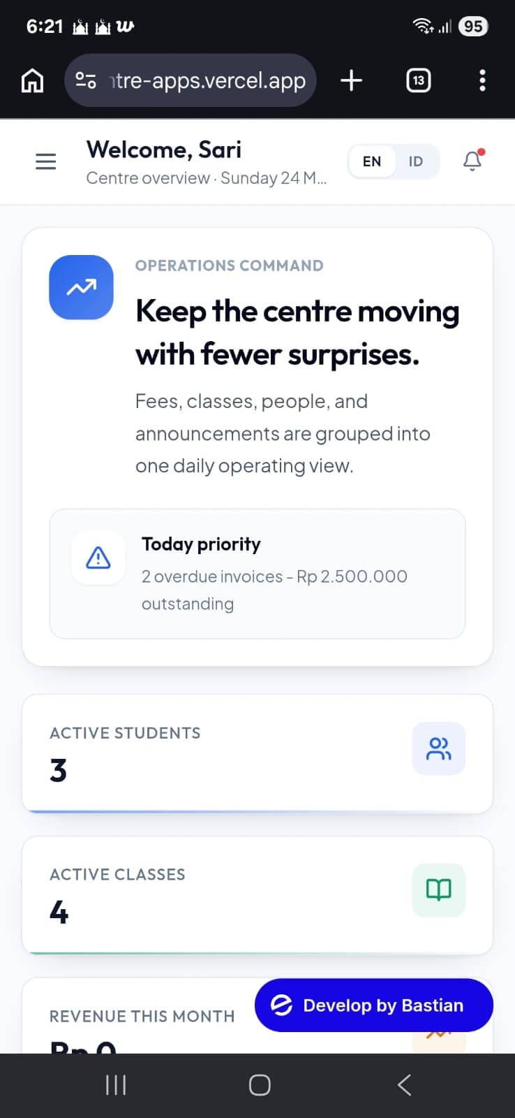 EduCentre Dashboard mobile screenshot 5