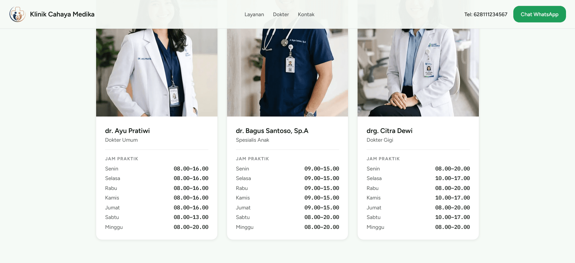 Dokter & Jam Praktik