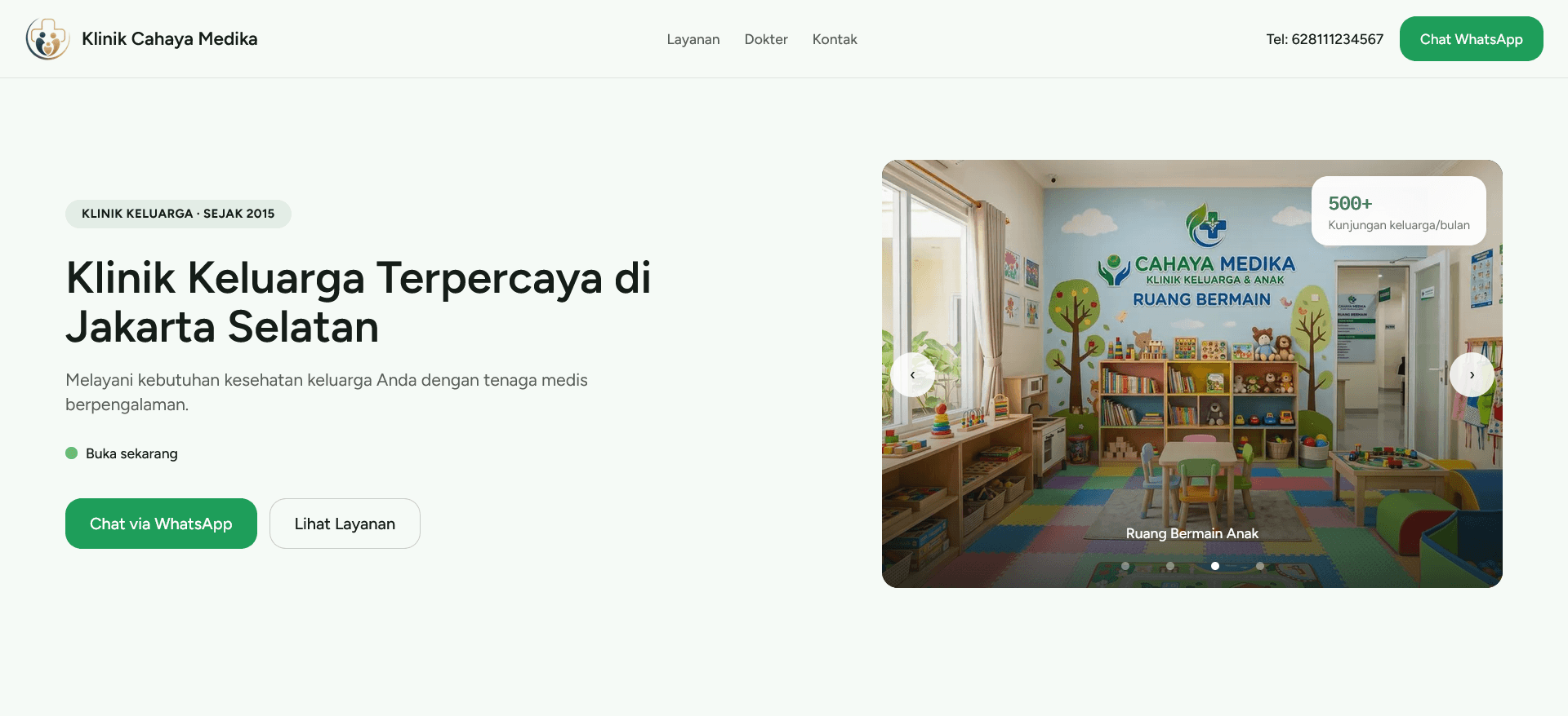 Landing Page untuk Bisnis Jasa screenshot